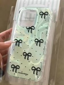 Green Bowknot Women Girls Phone Case For Xiaomi Redmi Note 15 14 13 12 11 10 11S 10S 8 9 Pro 15C 14C 13C A3 A1 A2 9A A5 9C Cover