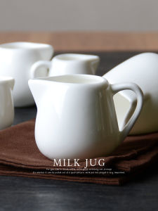Mini Milk Jug Coffee Shop Supplies Simple Design Sugar Cylinder Matching Small Milk Cup Coffee Milk Cup Jar Nordic Style Ceramic