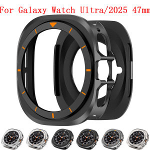 Protective Case For Samsung Galaxy Watch 7 Ultra 47mm Metal PC Bumper No Screen Film For Galaxy Watch 2025 Cover Accessories