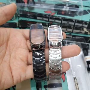 Dây Đeo Đồng Hồ Miband 3/ Miband 4/ Miband 5 Kim Loại Mắt V-SHAPE Chính Hãng MIJOBS Thép Không Rỉ