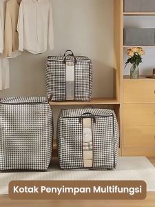 Mainland Storage Bag Jumbo Keranjang Baju Tempat Pakaian Mainan Selimut Kapasitas 180L Kotak Baju Kuping Besar Box Penyimpanan Serbaguna Tertutup HSB225 - A