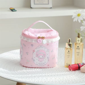 ULEEK  Sanrio Hello Kitty Makeup Backpack Cinnamoroll Schoolbag My Melody Handbag Kuromi Storage Bag Pochacco Leather Wallet
