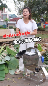 Máy băm chuối cửa ngang inox - LH: 0826.200.800 (Zalo)