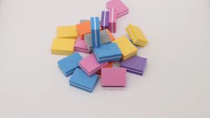 50pcs Mini Nail File Blocks Double-sided Colorful Sponge Nail Polish Sanding Buffer Strips Polishing Manicure Tools
