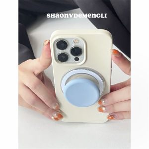 Ultra-Thin Liquid Silicone Macaron Magnetic Shockproof iPhone 15 Case Womens Style Heat Dissipation Anti-Fall Protection Cover