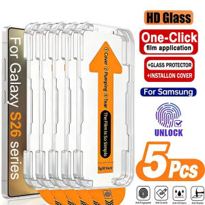 1-5PCS Dust Free HD Tempered Glass For Samsung S26 S25 Ultra A57 A56 A55 5g A17 A37 A16 A26 A36 S23 S24 FE S22 Screen Protector