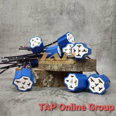 SOKET RELAY KERAMIK KLAKSON KAKI 4 - SOCKET RELAY CERAMIC LAMPU