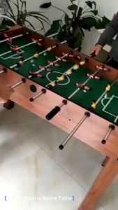 48" Large Wooden Tabletop Foosball Indoor Arcade Home Game Room Competition Size Table Soccer Football Meja Bola Sepak