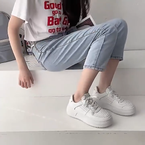 Sepatu Wanita Sekolah Hitam Putih Sneakers Wanita Import Premium Quality SP01