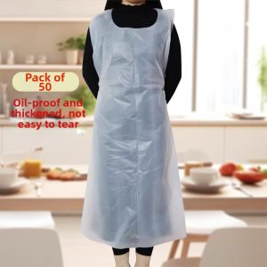 Oil and Water Resistant Disposable Aprons