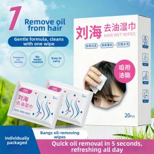 Oil Control Convenient Hair Care Wet Wipes
