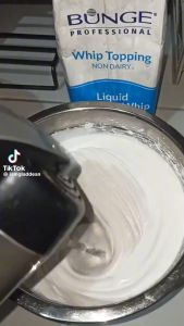 BUNGE Professional Non-Dairy Whip Topping 1L x3 - Elevate your baking game and beverages