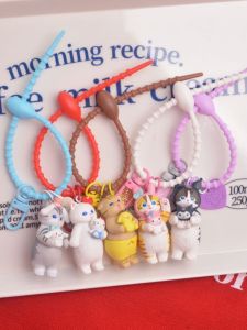 Adorable Shark Cat Fushan Baby Walker Bag Charm Decorative Keychain Accessory Cute Kitty Design Creative Gift Idea