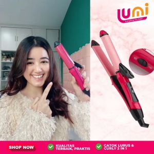 BIG NOVA 2 in 1 CATOKAN RAMBUT / hair curler + straightener