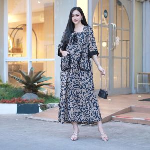 dres lalisa motif jumbo ld 120 dres terbaru mewah 2025 bahan rayon premium dres motif kekinian dres wanita viral termurah 2025