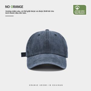 NOTHAVEORANGE | Mũ Lưỡi Trai Rộng Phù Hợp Sâu Vintage Rửa Mòn