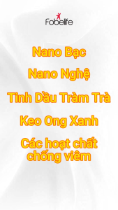Gel Bôi Nano Nghệ FobeGel Anti Virus | Hỗ Trợ Phục Hồi Da Tay Chân Miệng Thủy Đậu Zona | Tuýp 30G - Xịt 15G