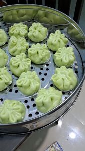 Nồi hấp bánh bột lọc bánh bao công nghiệp size 40cm 3 khay hấp chạy điện gia đình