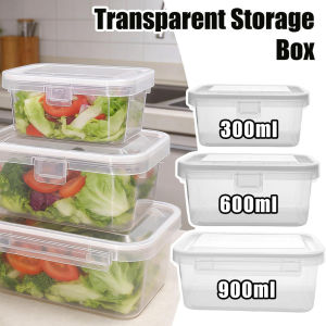 3Pcs Leak Proof Food Storage Container with Lid Durable Fridge Freezer Organizer for Meat Vegetable