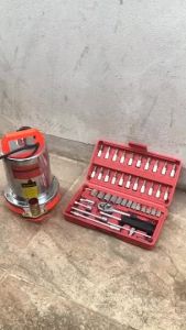 ชุดลูกบล็อก 46 ชิ้น 2 หุน 1/4 ชุดบล็อก ชุดเครื่องมือช่าง ชุดประแจ ชุดลูกบล็อกอเนกประสงค์ ชุดประแจซ่อมรถ ชูดประแจบล็อก ชูดเครื่องมือช่างพกพา