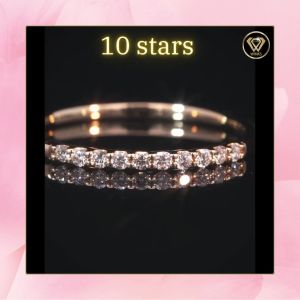 วิ้งส์ WINKS : 10stars Diamond Ring - แหวนเพชร รุ่นเท็นสตาร์ พร้อมใบเซอร์สถาบันการันตีเพชร