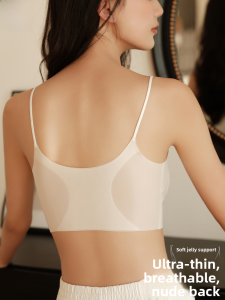 miiow | Ultra-Thin Seamless Ladies Underwear Wire-Free Vest Style Bra Breathable Summer Collection Comfortable Nylon Spandex Blend