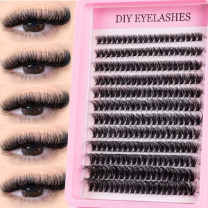 240 Chiếc Mi Chùm 40D 9-16mm Chiều Dài Hỗn Hợp Siêu Tự Nhiên Nhìn Mỏng Siêu Mềm Siêu Nhẹ Có Thể Tái Sử Dụng Cho Người Mới Bắt Đầu Lông Mi Giả