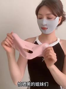 Breathable Ice Silk Mask 2PCS Sun Protection Washable Antidust UV Blocking for Travel Daily Use