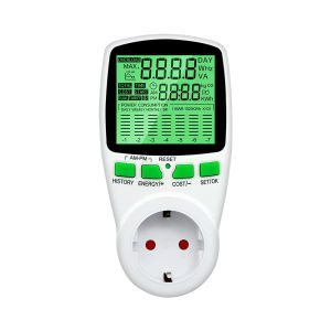 เครื่องวัดพลังงานแบบดิจิตอลวัตต์ไฟฟ้า Kwh Power Meter เครื่องวัดพลังงาน LCD Power Meter Outlet Power Analyzer Power Switch EU US UK
