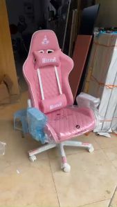 [Hàng chính Hãng] Ghế Gaming Warrior  WGC206 Mầu Hồng - Ghế chơi game - Xoay - Ngả - Nâng Hạ - Da PU chống xước  -Hàng Nhập Khẩu Bảo Hành 12 Chính Hãng
