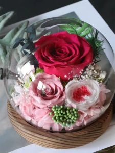 Đồ Trang Trí Bằng Thủy Tinh Austin Rose Everlasting Flower Đồ Trang Trí Văn Phòng Đồ Trang Trí Bàn Trang Trọng Quà Tặng Ngày Lễ