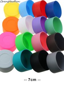 Silicone Cup Bottom Protector Pad 7cm Anti-fall Heat Preservation Glass Cup Anti-slip Cushion Home Office Use Universal