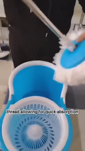 【Daily Suki Store】360° Magic Spin Tornado Mop-Complete Cleaning Set with Bucket & Spinner - Wet/Dry Rotating Mop for Floors Household Cleaning