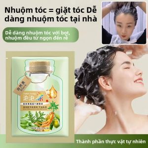 Chiết Xuất Thực Vật Kem Nhuộm Tóc Dạng Bong Bóng Màu Nâu Hạt Dẻ Cà Phê Đen Nhẹ Nhàng Sử Dụng Tại Nhà Tóc Nhuộm Không Gây Hư Tổn Dễ Sử Dụng
