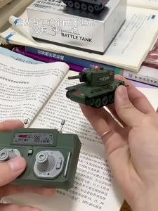 RC Car 1:64 2.4G Mini Remote Control Tank Desktop Remote Control Tank Modle Toy Simulation Infrared Battle Competition Boy Gift