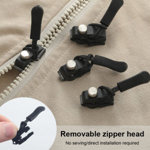C.three Zipper Head Repairer Bags Clothes Universal Sew-free Zipper Head Detachable Zipper Head