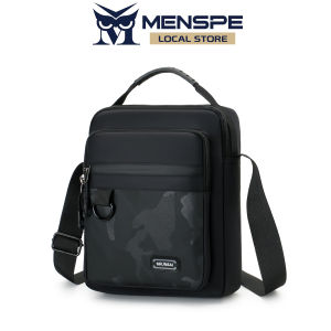 MENSPE กระเป๋าสะพายข้างผ้ากระเป๋าสะพายด้านหลังกระเป๋าผู้ชายแฟชั่นกันน้ำน้ำหนักเบากระเป๋าถนนกีฬากระเป๋าลำลองผู้หญิงจุของได้เยอะ