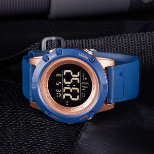SMAEL Fashion Orange Mens Watch Waterproof 50M Luminous Mulit-Function Alarm Electronic Clock Sport Digital Wristwatches 1902