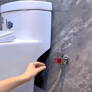 A small high-pressure household bathroom toilet flusher that saves space and has dual flush control function capable of cleaning the toilet