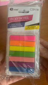 e-file (อี-ไฟล์) อินเด็กซ์โน๊ต Sticky Notes ฟิล์มอินเด็กซ์ ดัชนีคั่นหน้า รุ่น CSN03/CSN04/CSN05/CSN16 (จำนวน 1 แพ็ค)
