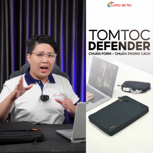 Túi chống sốc Tomtoc Defender-A13 Laptop Sleeve Kit Macbook Pro 14 inch A13D2 - Hàng chính hãng - Thiết kế mỏng nhẹ chất liệu chống nước chống sốc cao cấp