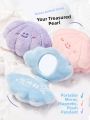 Cute Plush Mirror Bag Charm Ocean Animal Abalone Design Adorable Stuffed Toy Keychain Collectible Souvenir from Mainland China. 