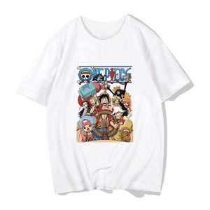Bandai | Summer 2026 One Piece "Straw Hat Gang" Sea Group Street Trend 100% Cotton Print Loose T-shirt Male and Female Shirt Y2k