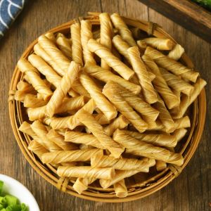 Dried Soy Twist Sticks Unsalted Non-GMO Vegan Protein Ingredient For Hot Pot Cold Salad