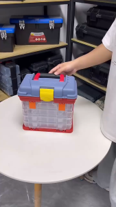 4 Layers Toolbox Multifunctional Portable Hardware Toolbox Large Empty Box