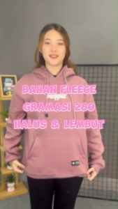 Dezirose Sweater Hoodie Basic Future Simpel Pria Wanita Bahan Fleece Tebal Premium Size M-XXL