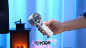 ICE COMPRESS Handheld Fan 3-Speed Portable Cooling Fan with Semiconductor Refrigeration Plate USB Rechargeable Personal Mini Fan for Outdoor Travel