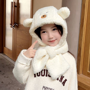 Mũ Lông Vũ Ấm Áp Dễ Thương Cho Trẻ Em Mũ Bảo Vệ Tai Mùa Đông Mũ Tròn Phong Cách Hàn Quốc Có Tai Hoạt Động Cho Bé Trai Và Bé Gái