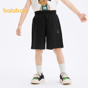 Balabala ChildrenS Shorts Boys Summer Clothes Baby Pants 2024 New Straight Cotton Casual Mid Pants