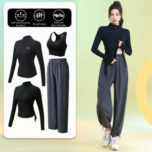 BAISILING | Moisture Wicking Half Zip Running Sportswear With Drawstring
